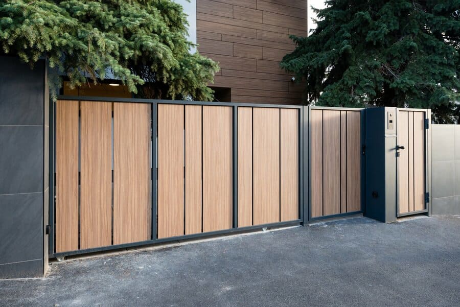 portail en bois